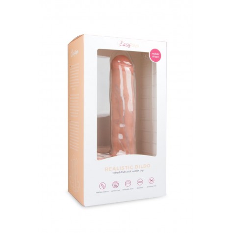 Телесный фаллоимитатор Realistic Dildo - 29,5 см.