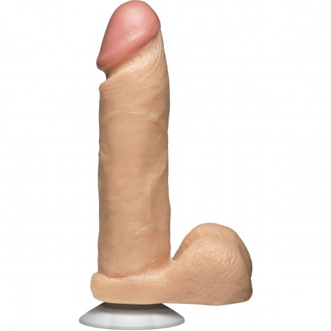 Телесный фаллоимитатор The Realistic Cock 8” with Removable Vac-U-Lock Suction Cup - 22,3 см.