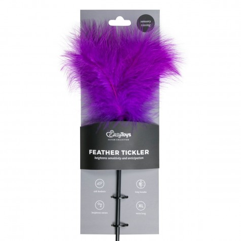 Фиолетовая щекоталка Feather Tickler - 44 см.