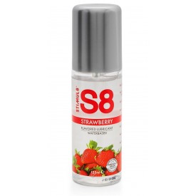 Смазка на водной основе S8 Flavored Lube со вкусом клубники - 125 мл.